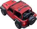 Shadeidea JL Sun Shade Top for Jeep Wrangler 2 Door - Cherry Red Mesh