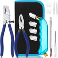 Glass Cutting Tool Kit with Oil Feed Cutter and Pliers - Starter Set