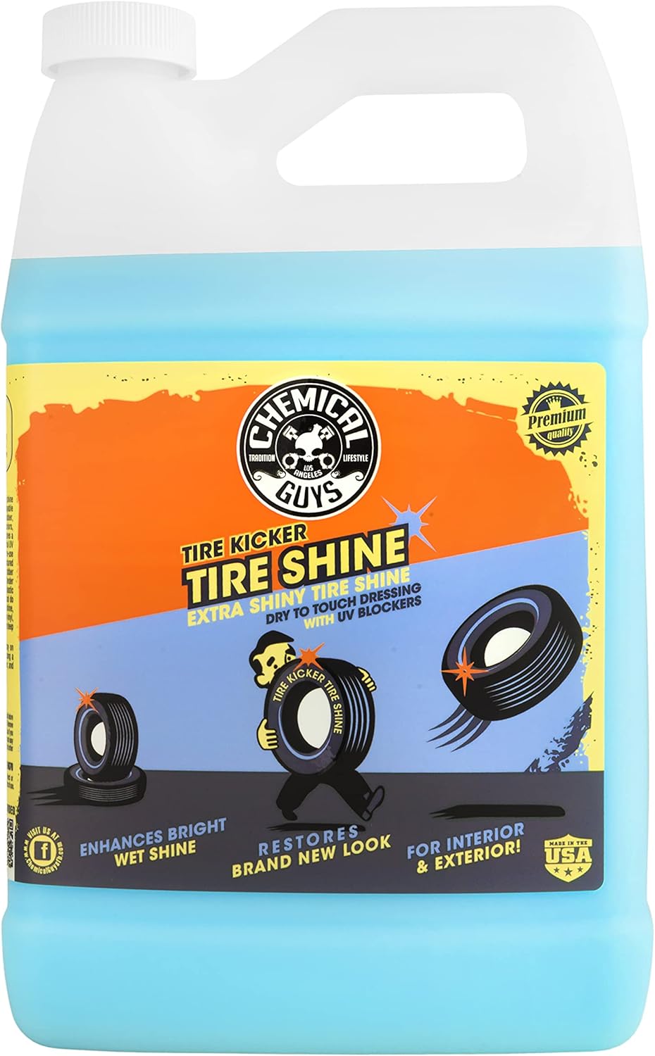 Chemical Guys Tire Kicker Sprayable Tire Shine for Glossy Finish