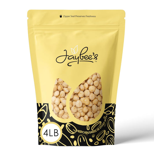Raw Macadamia Nuts 4 Pounds Unsalted Jumbo Size for Snacking
