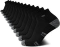 Men's High Quarter Athletic Socks 12 Pack - Cushioned Breathable Fit