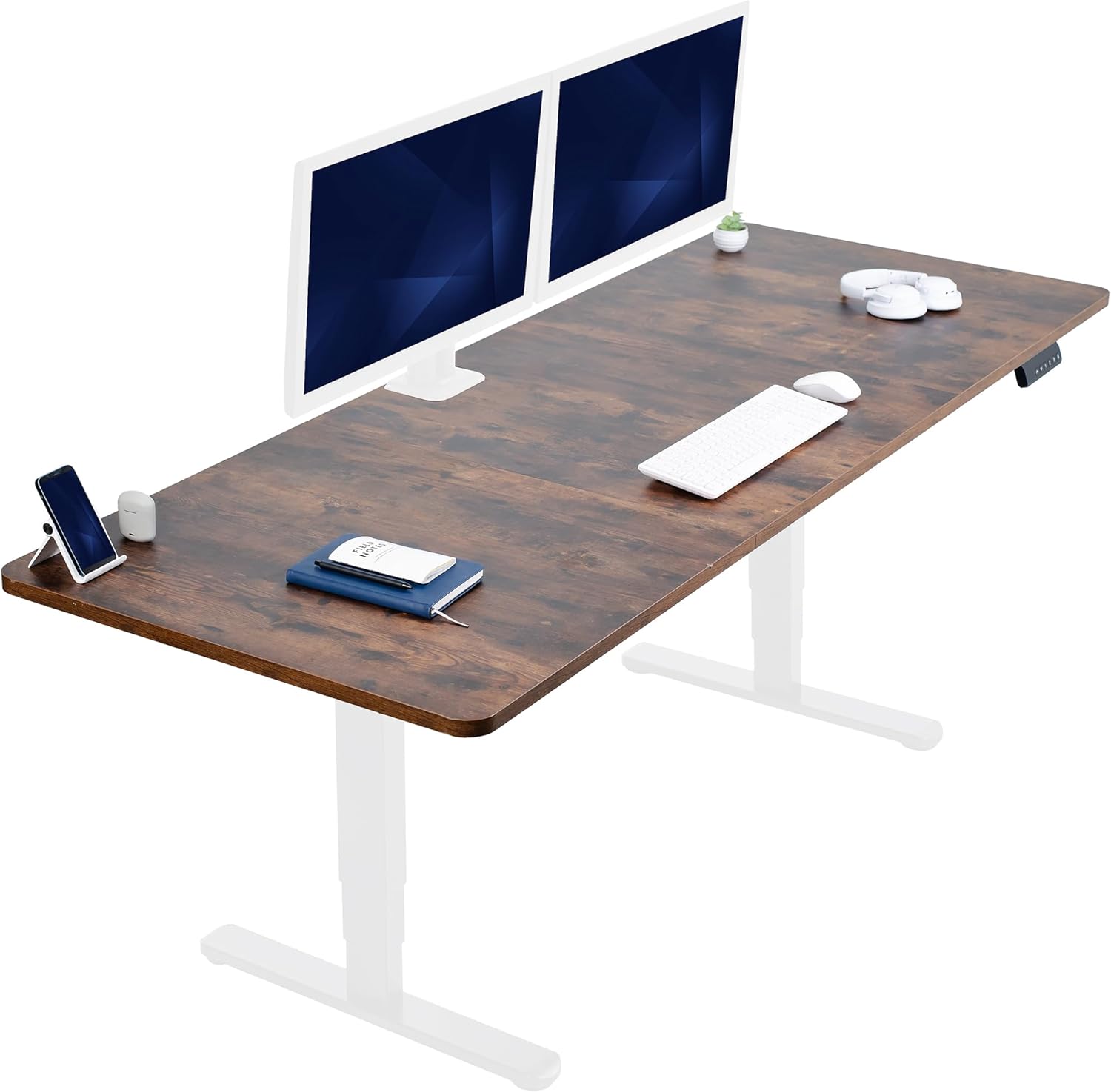 VIVO Electric Dual Motor Sit Stand Desk with Memory Height Adjustment