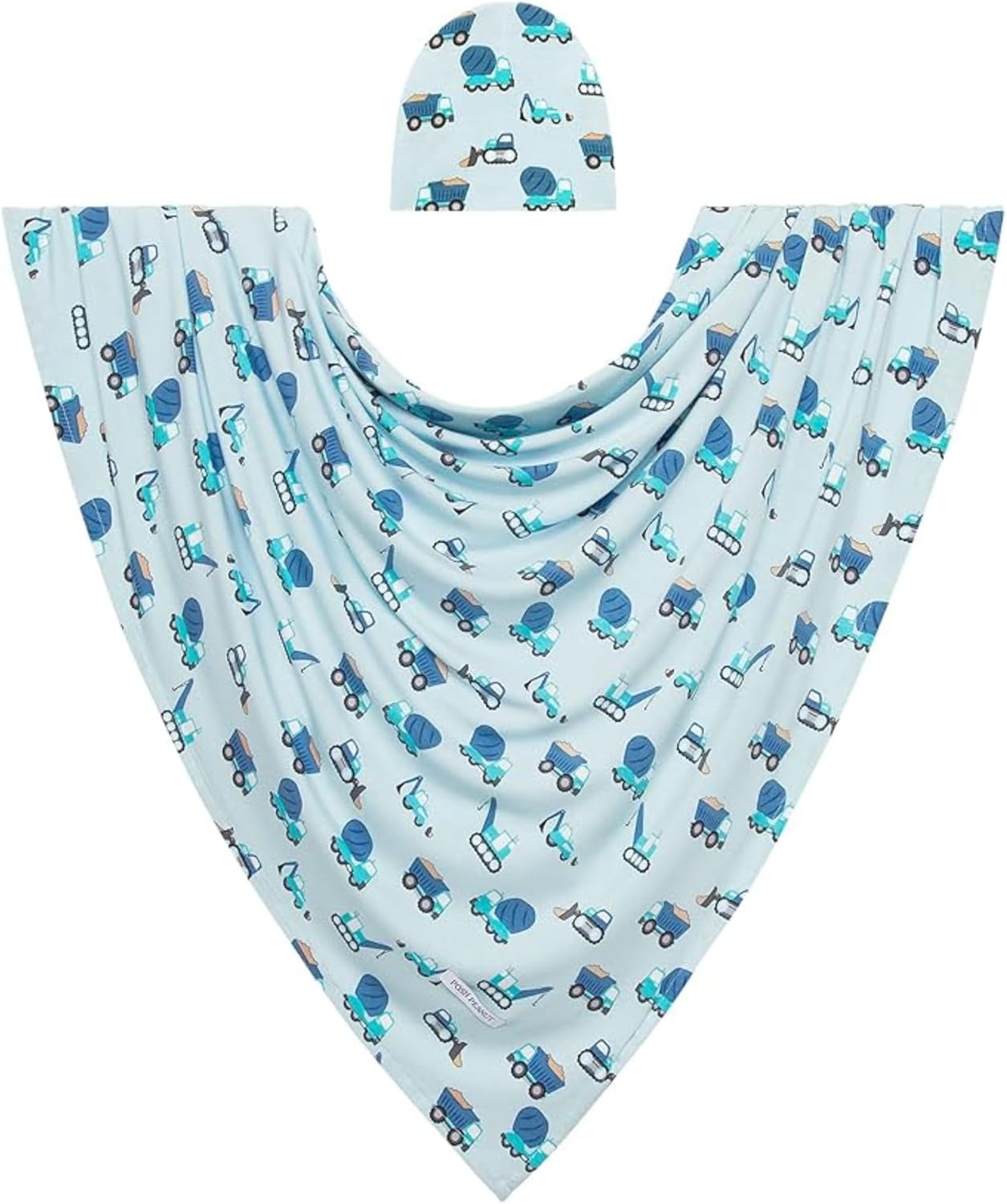 Posh Peanut Baby Swaddle Blanket & Beanie for Newborns