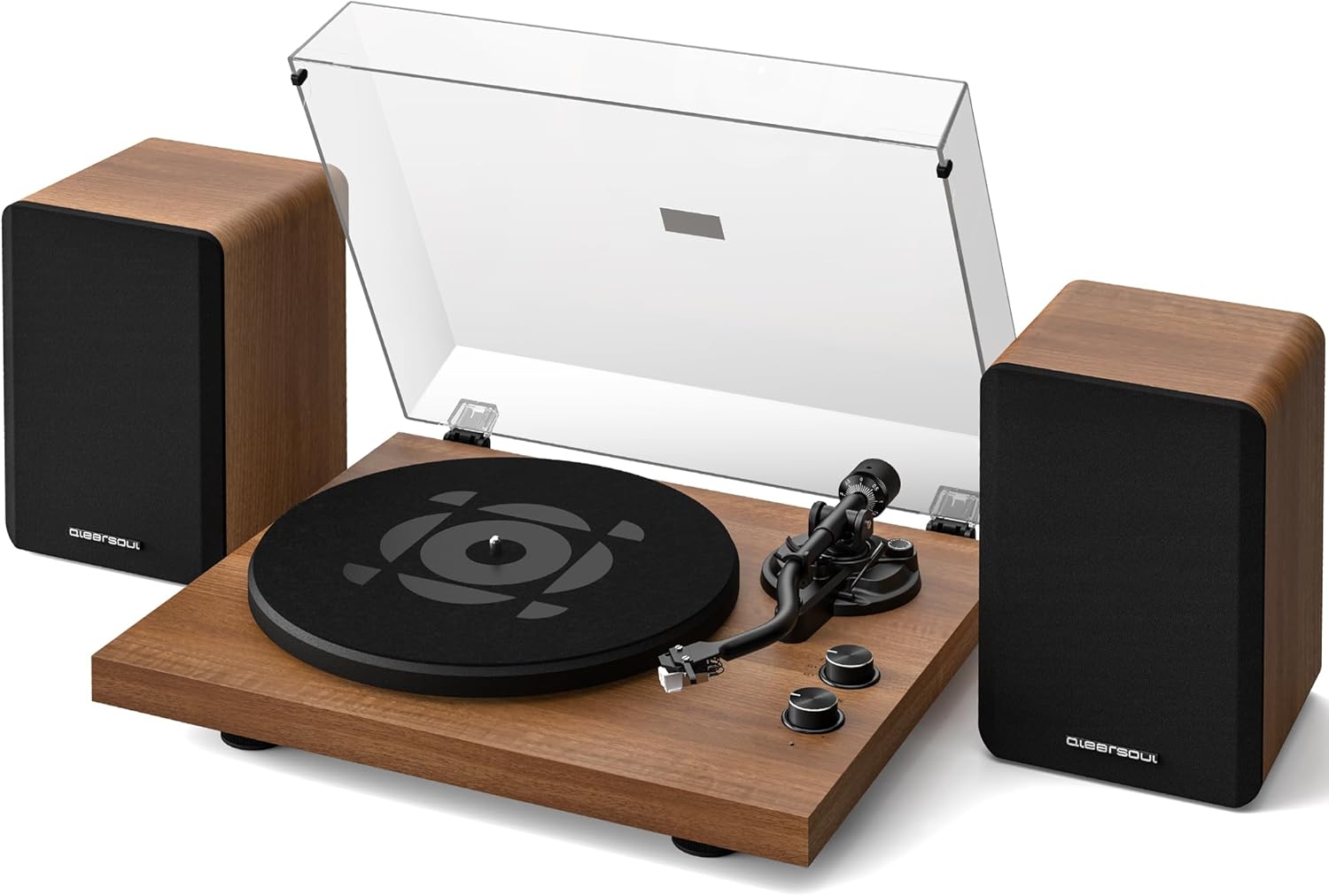SoulBox S1 Vinyl Record Player with Stereo Speakers for Audiophiles