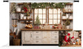 Kate Christmas Kitchen Backdrops Decorations 7x5ft - Photo Studio