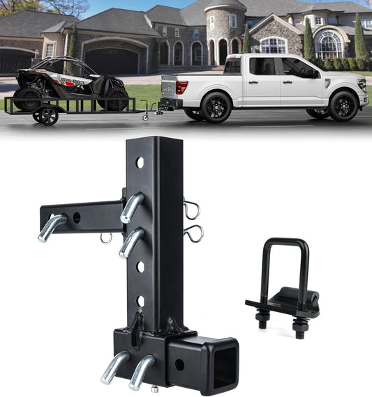 Patented Design Hitch Riser for Adjustable Trailer Hitch Use