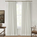 102 in Long Blackout Curtains Pair - Heavy Linen Blend Panels