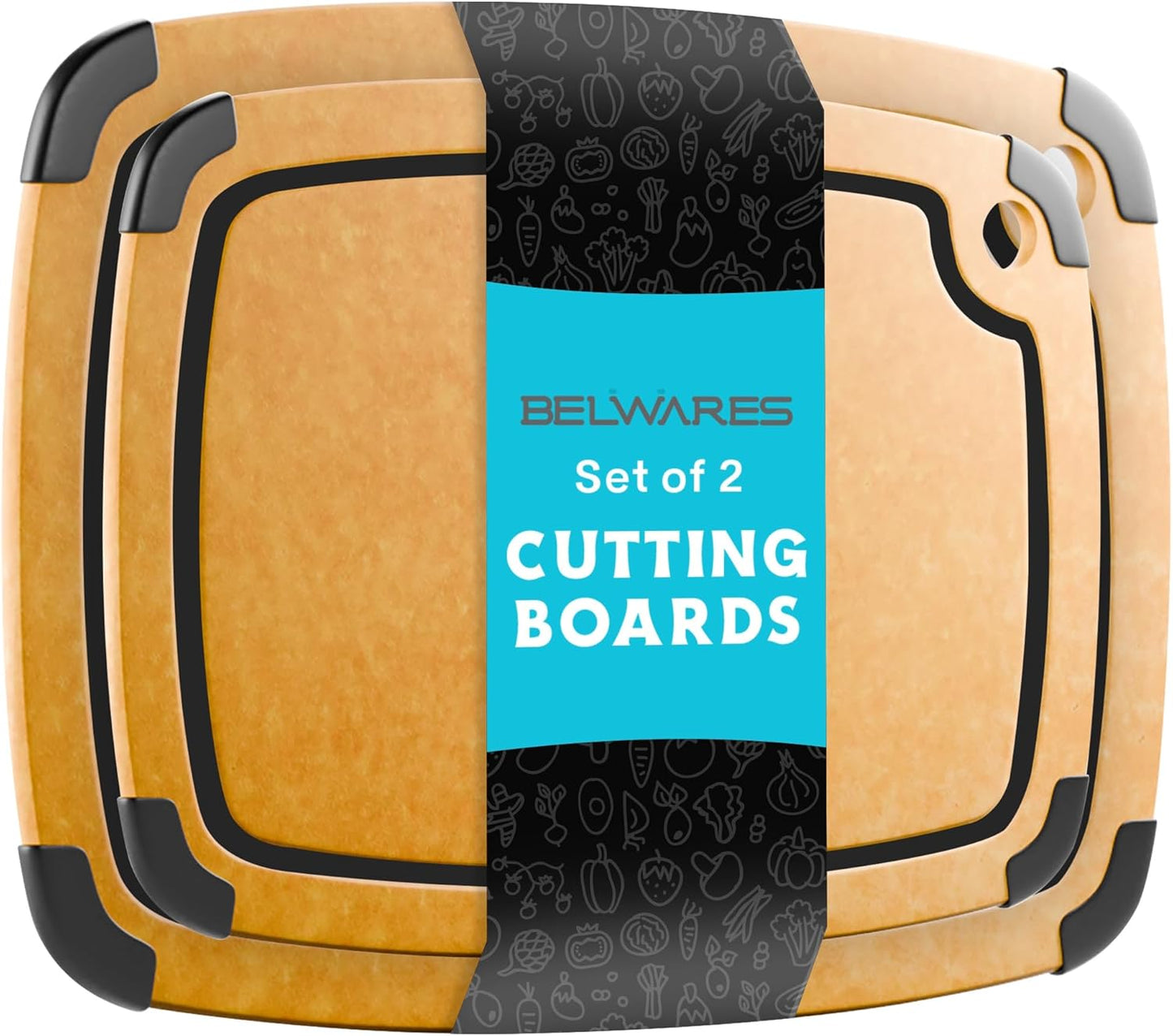 Dishwasher Safe Cutting Boards for Kitchen - Large Composite Wood