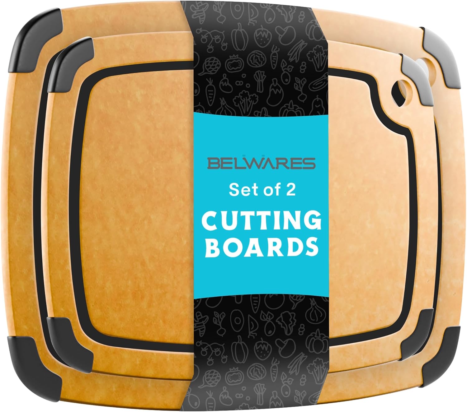 Dishwasher Safe Cutting Boards for Kitchen - Large Composite Wood