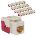 ICC CAT6 Keystone Jack 25 Pack - PoE++ Rated, Easy Termination