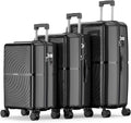 3-Piece Hardside Luggage Set 20in/24in/28in - Nazhura Spinner