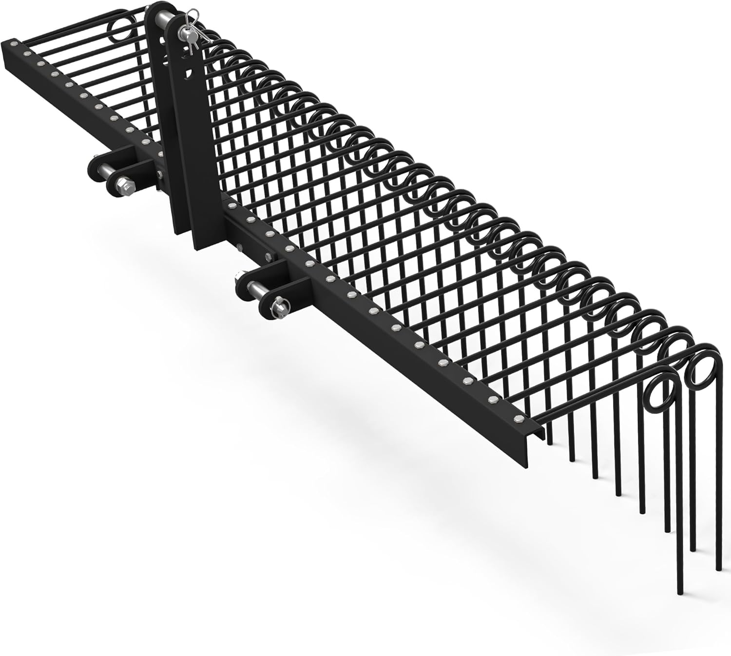 YITAMOTOR 72 Inch Durable Powder Coated Steel Pine Straw Rake