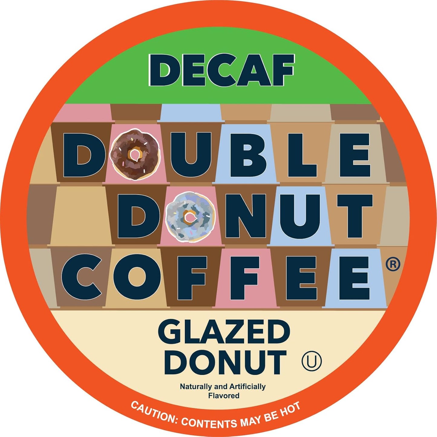 Glazed Donut Coffee Pods for Keurig - Decaf Medium Roast Delight