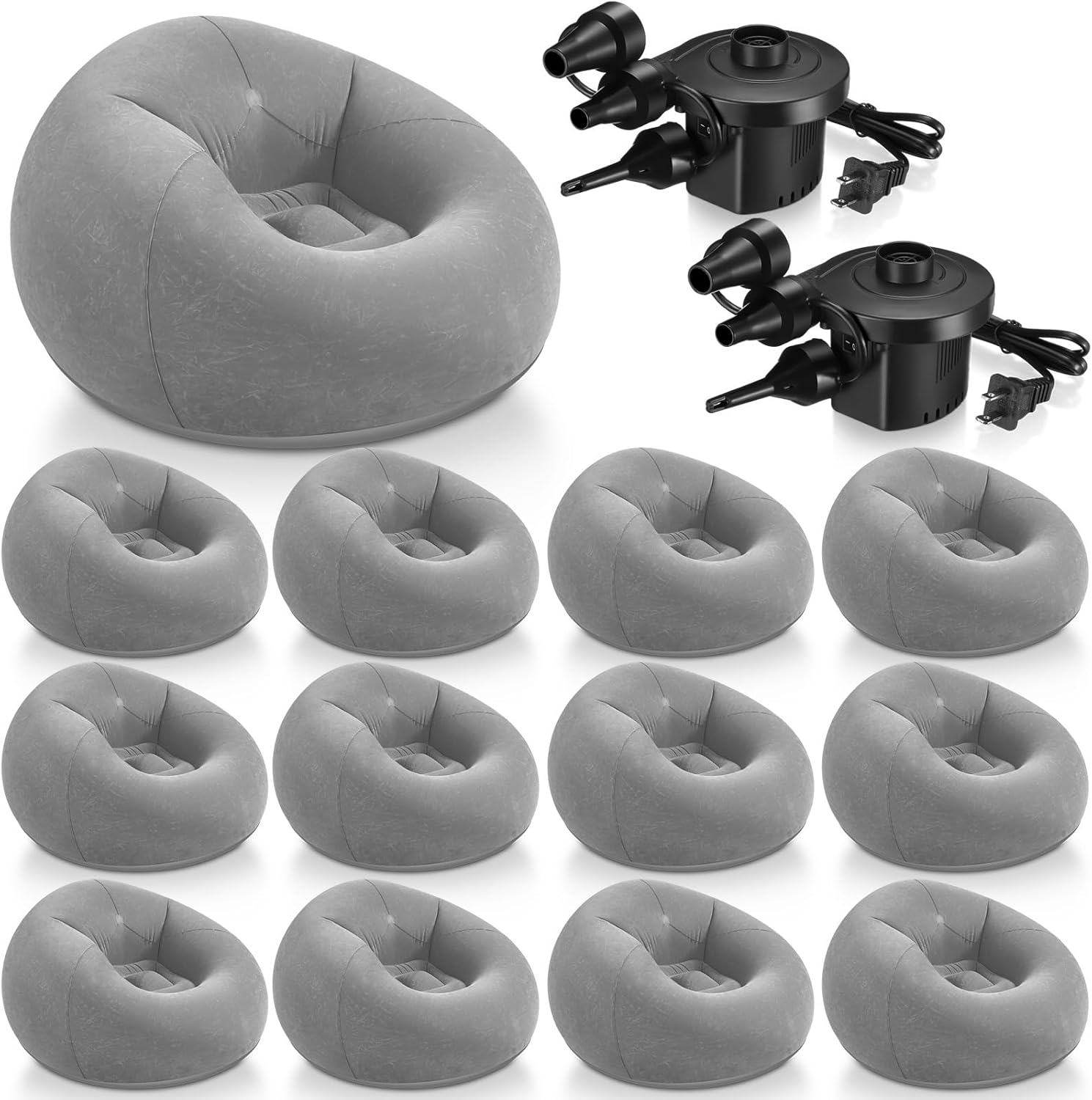 Inflatable Bean Bag Chairs with Electric Pump for Comfort Anywhere