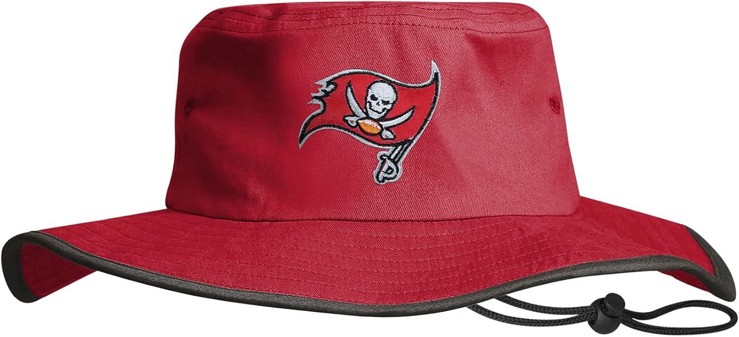 NFL Solid Team Color Logo Sport Outdoor Sun Bucket Boonie Hat