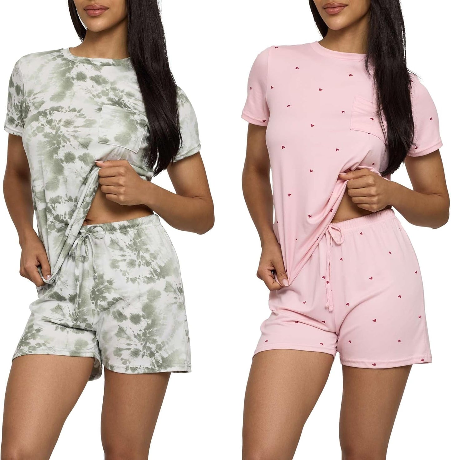 Lightweight Womens Short Sleeve Pajama Set for Comfort & Style