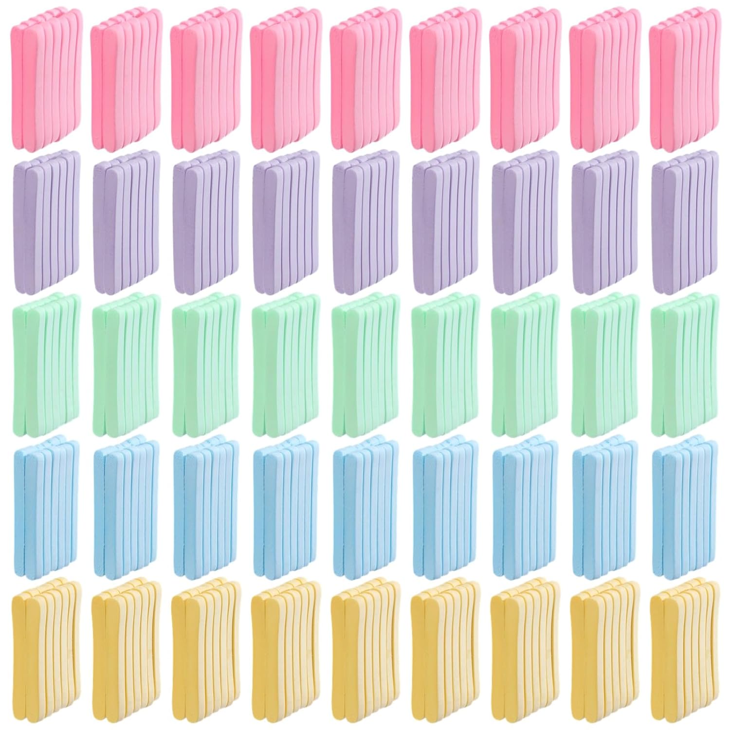 600 Makeup Sponges, 5 Colors, YHomU