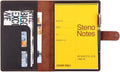 Leather Cover for 6x9 Steno Notebook - Distressed Coffee Folio