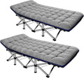 Camping Cot 28 in Extra Wide 2PK - Portable Heavy-Duty Foldable Cot