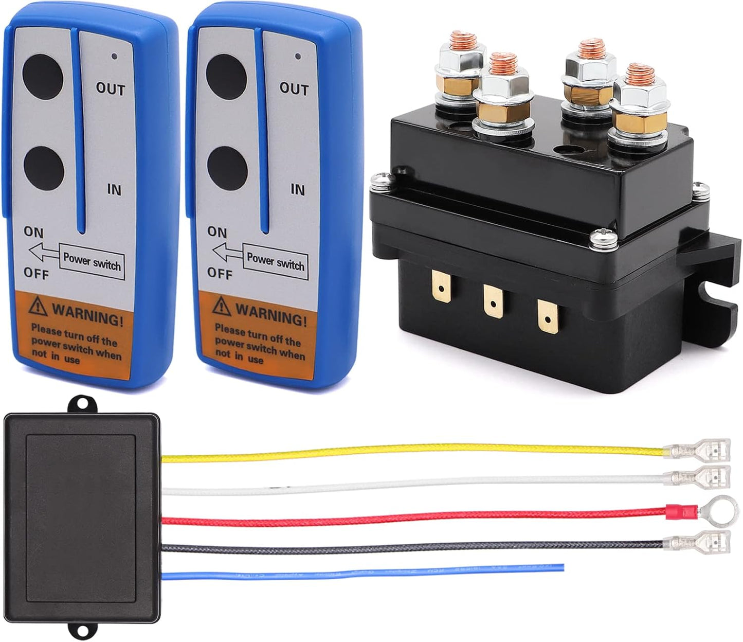12V 500A Winch Solenoid Contactor Relay with Wireless Remote Kit
