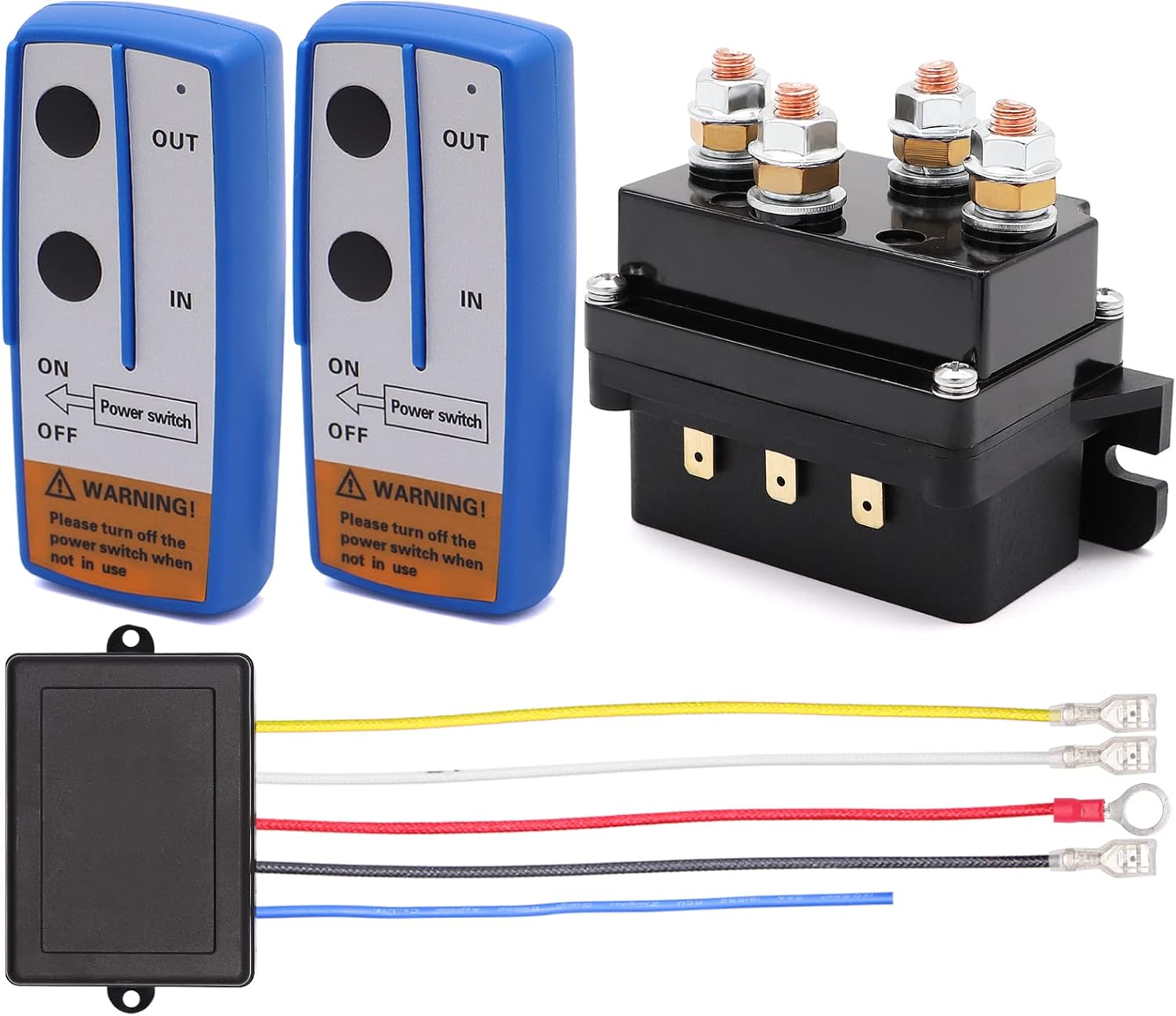 12V 500A Winch Solenoid Contactor Relay with Wireless Remote Kit