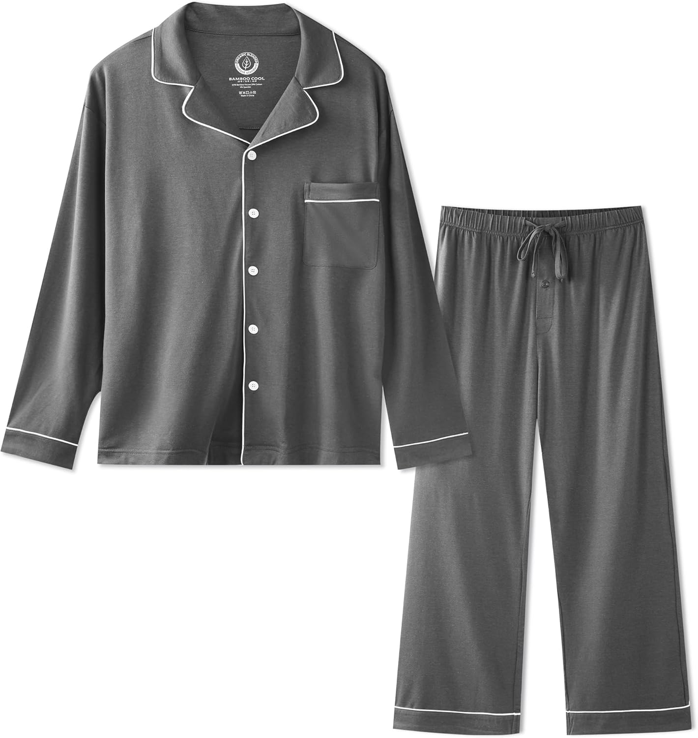 Bamboo Cool Mens Pajama Set for Ultimate Comfort and Style