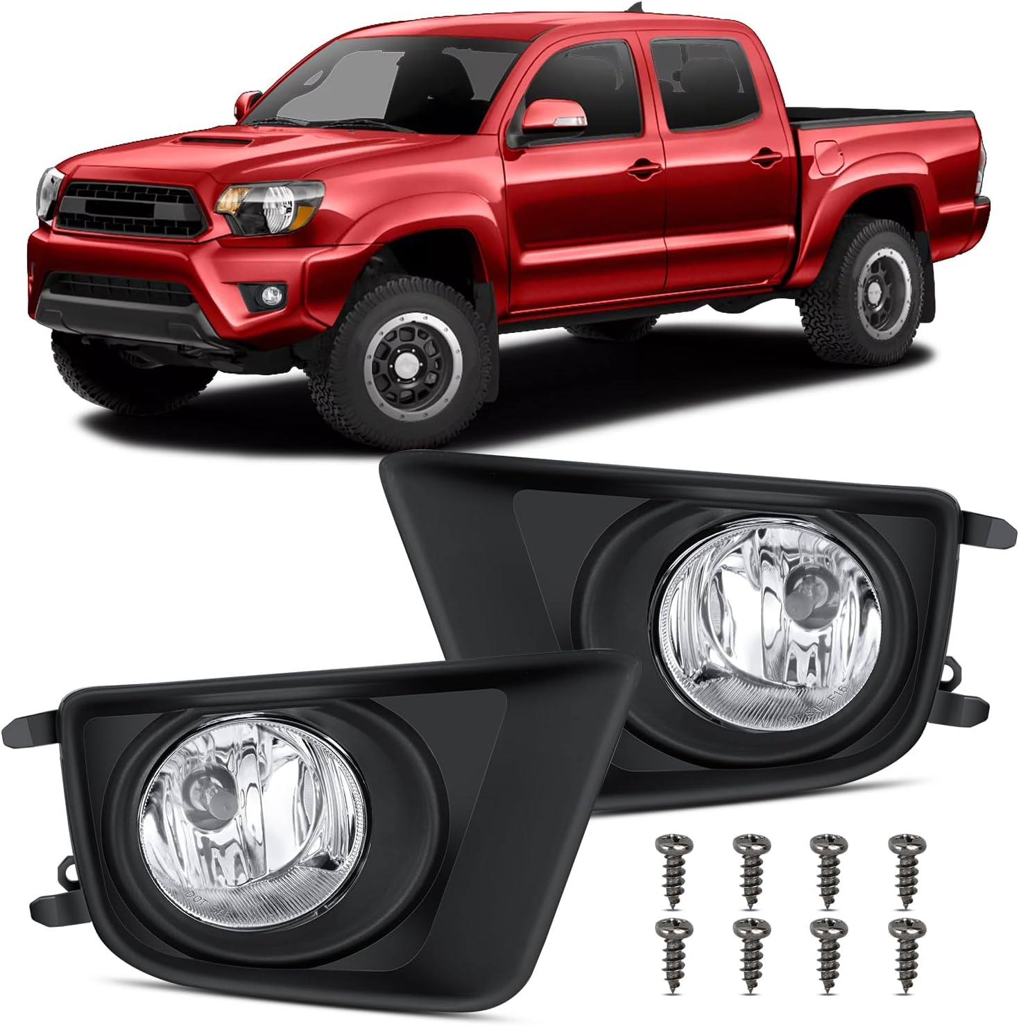Nilight Fog Lights Assembly for 2012-2015 Toyota Tacoma Models