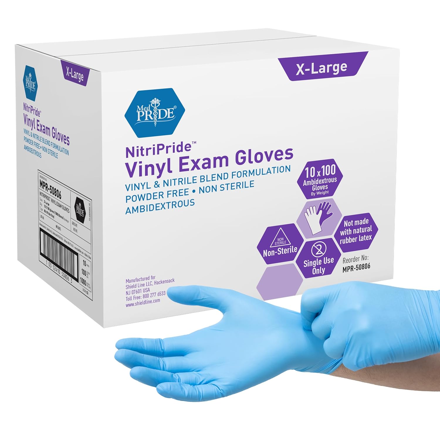 MED PRIDE Nitrile Disposable Nurse Gloves for Ultimate Protection