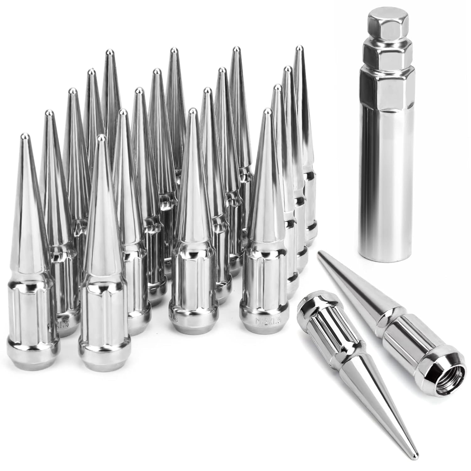 DYNOFIT 12mmx1.5 Wheel Spike Lug Nuts for Enhanced Performance