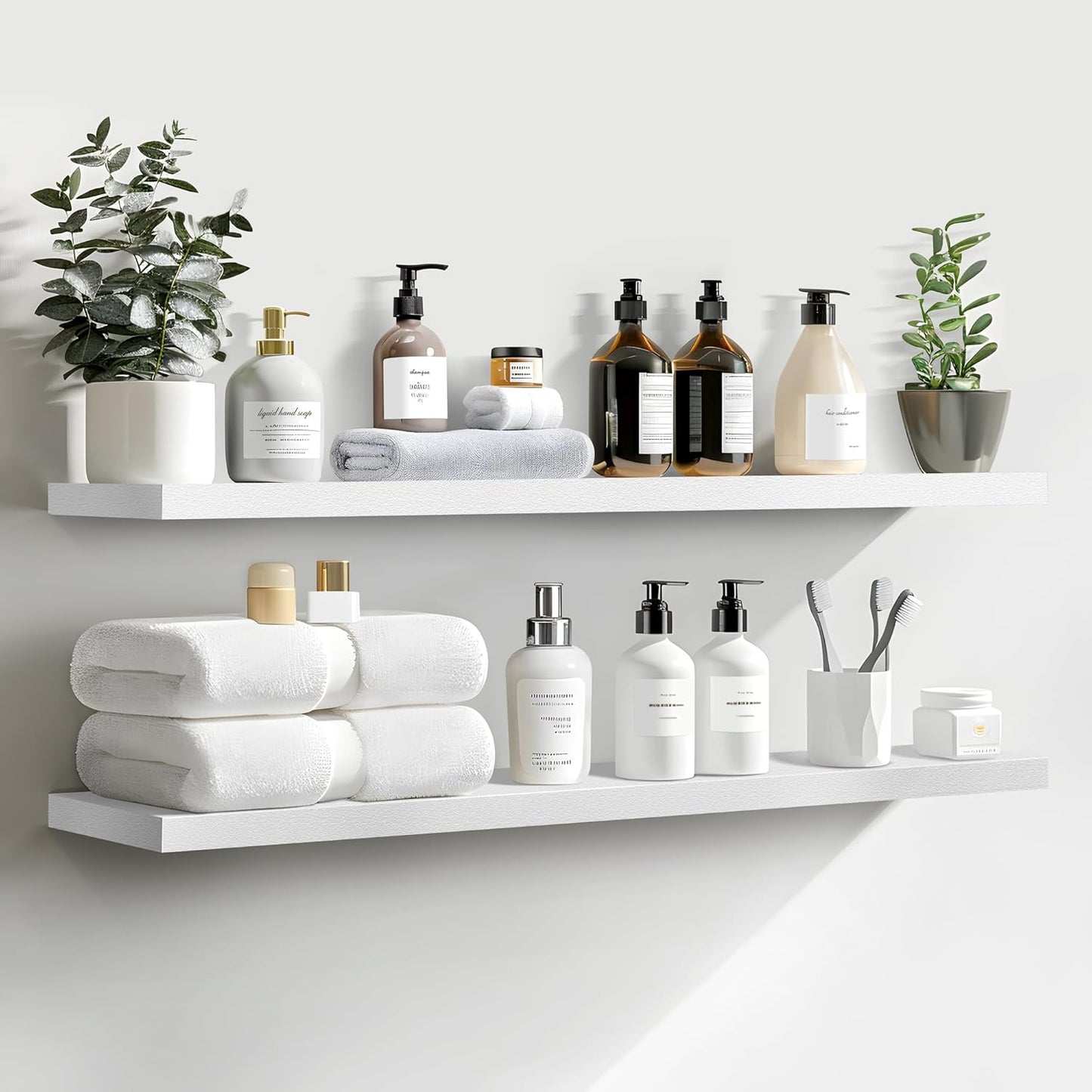 Floating Shelves Set of 2, 36 Inch Wall Shelf for Modern Decor