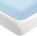 HonestBaby Classics Fitted Crib Sheets 2-Pack - Soft Organic Cotton