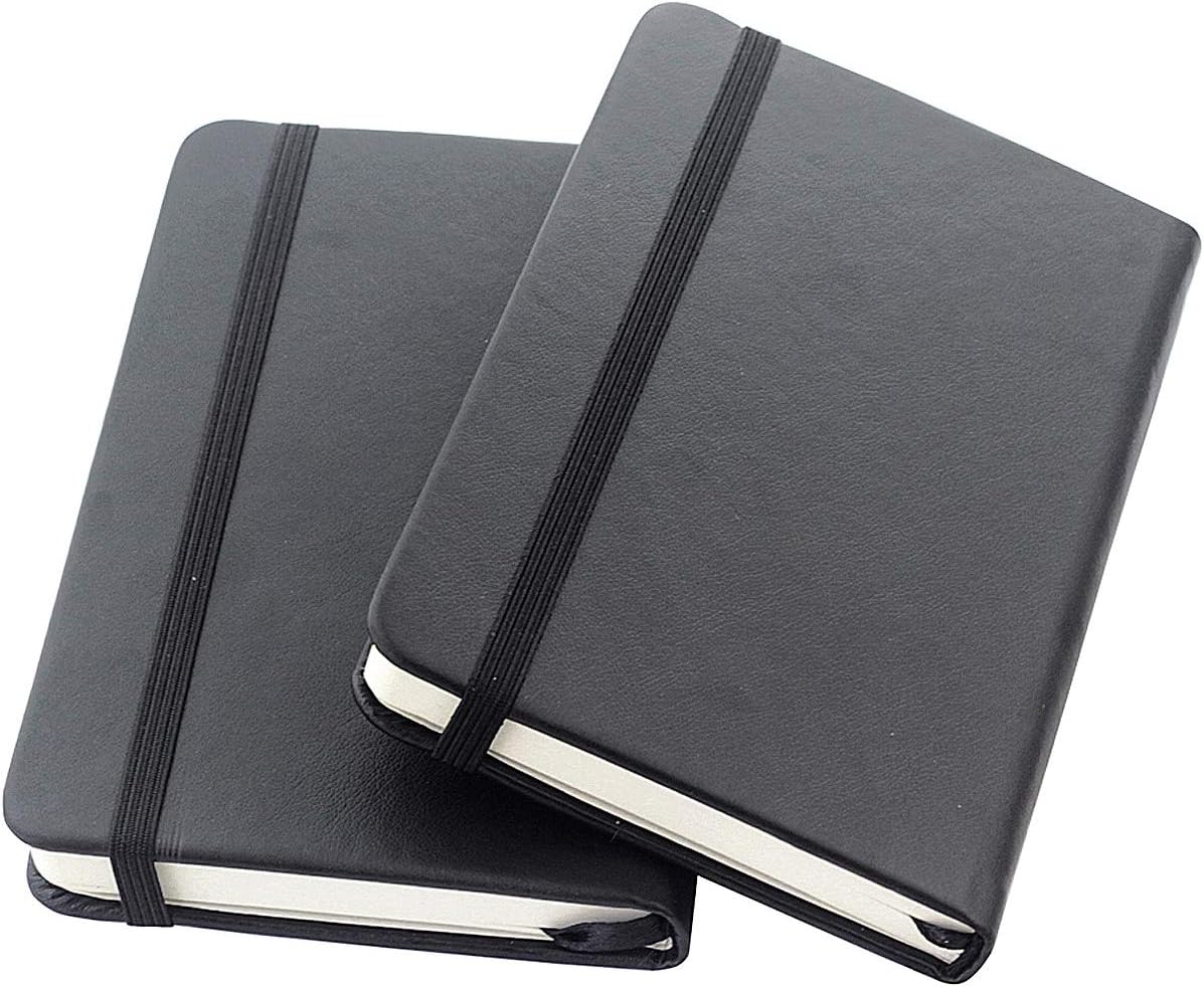 ZZTX 2-Pack Small Pocket Notebooks - Compact Size, Lined Pages