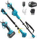 Seesii 2-in-1 Electric Pruning Shears with Pole - 15ft Reach