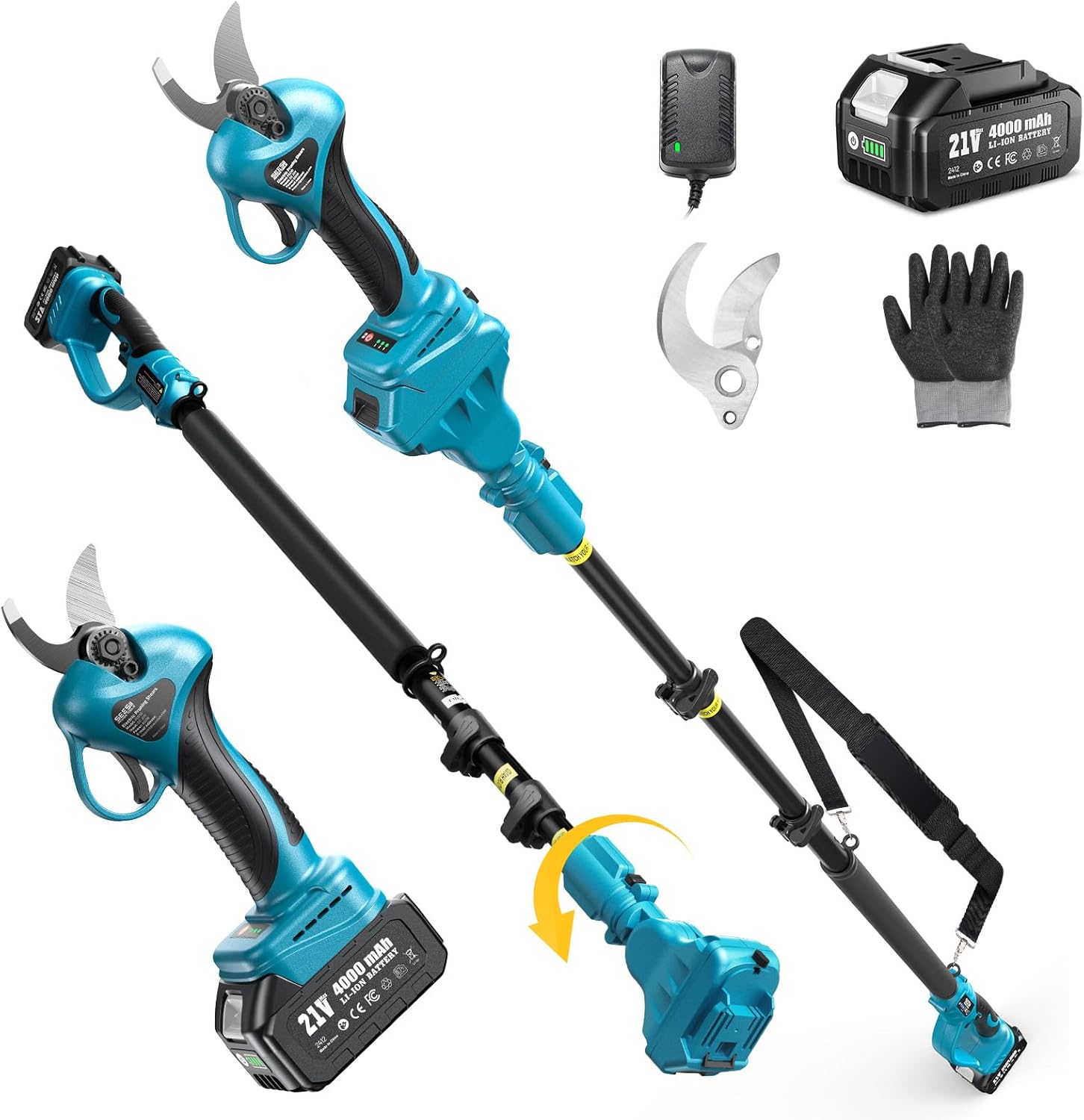 Seesii 2-in-1 Electric Pruning Shears for Effortless Trimming