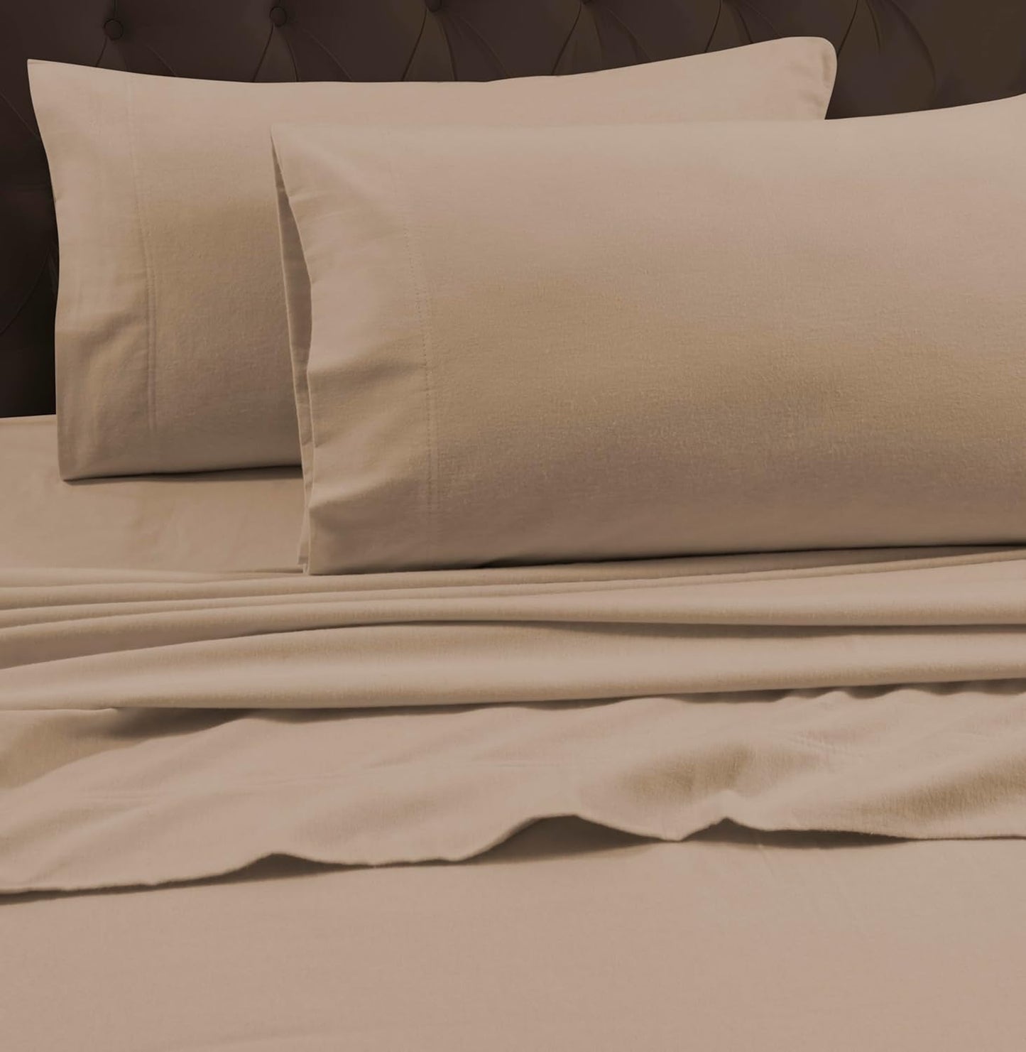 Luxury Solid Flannel Extra Deep Pocket Fitted Sheet for King