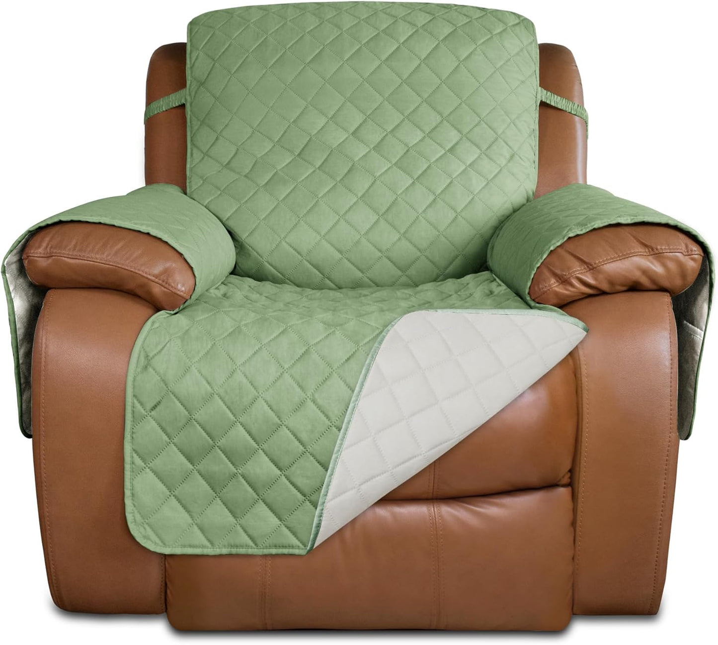 PureFit Reversible Quilted Sofa Cover for Oversized Recliners