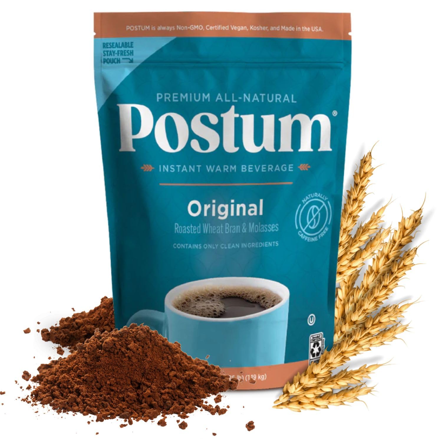 Postum Coffee Substitute Original - Caffeine Free Coffee Alternative