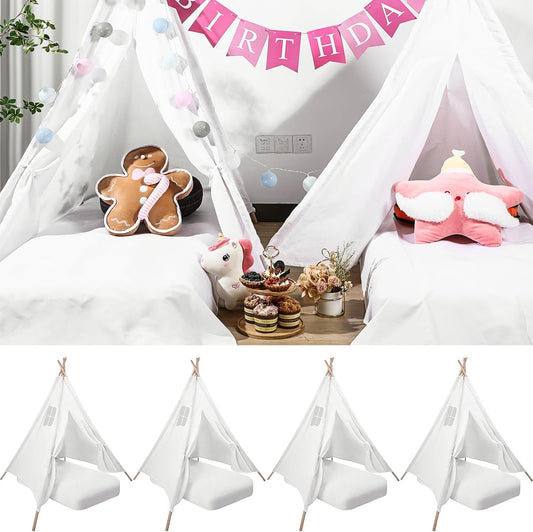 Syhood Kids Teepee Tent Set with Inflatable Beds