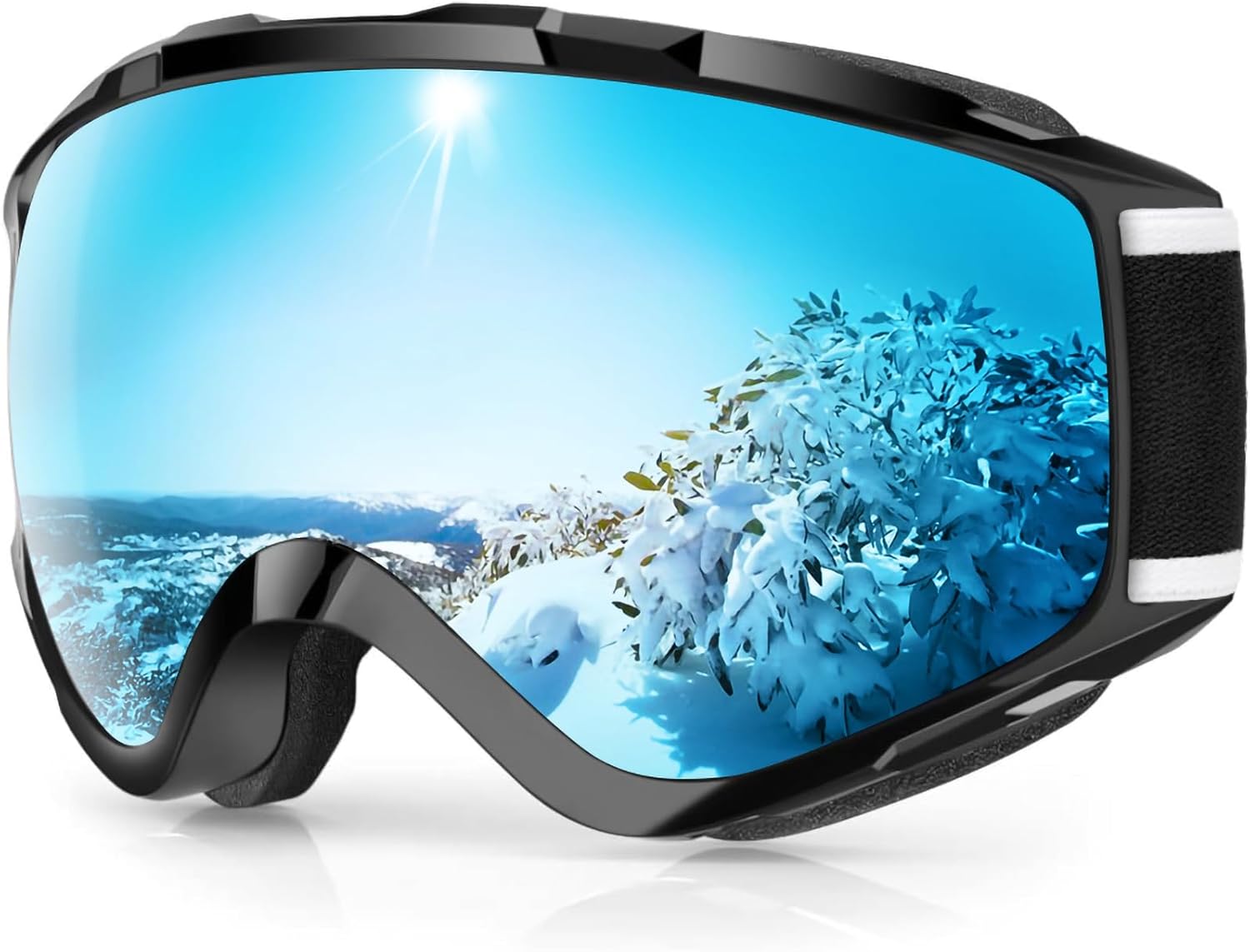 findway Ski Goggles OTG for Men, Women & Youth - 100% UV Protection