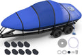 Heavy Duty Boat Cover 17-19 ft - Reinforced 1400D Waterproof