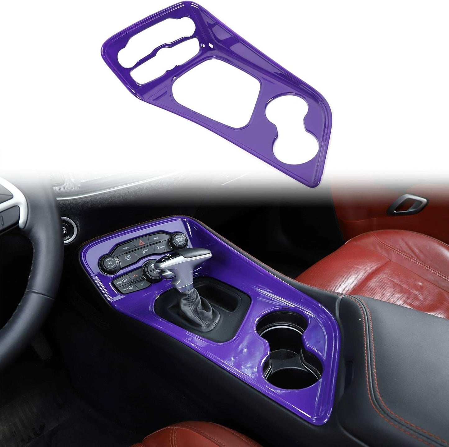 Voodonala Challenger Gear Shift Panel Cover Trim for 2015-2024