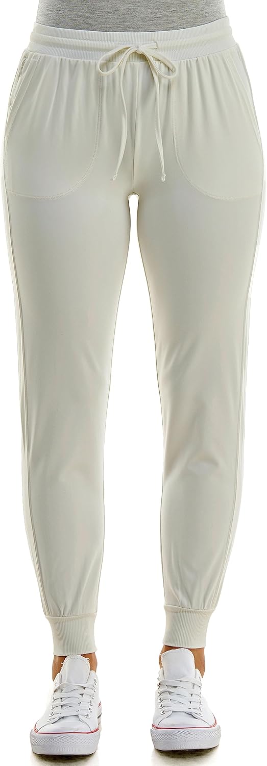 Zac & Rachel Women's Pull on Jogger Pant with Tie Front Design
