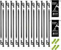 20 Pack 12 in Heavy Duty Metal Tent Stakes for Camping Needs