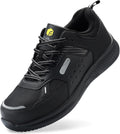 Extra Wide Steel Toe Work Shoes for Men - Water Resistant Comfort