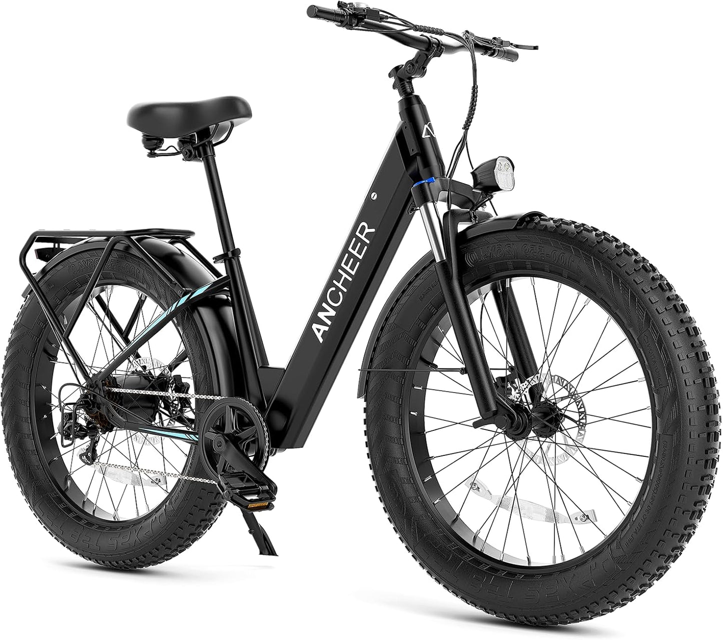 26in Electric Bike for Adults with 1000W Motor and 60 Miles Range