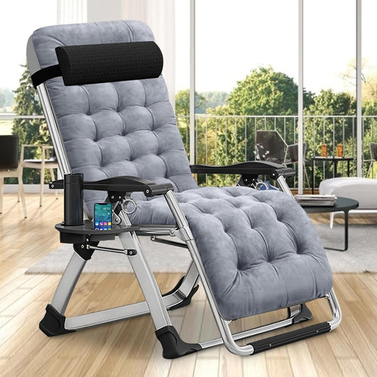 DoCred Comfy Chair - Folding Recliner for Indoor and Outdoor Use
