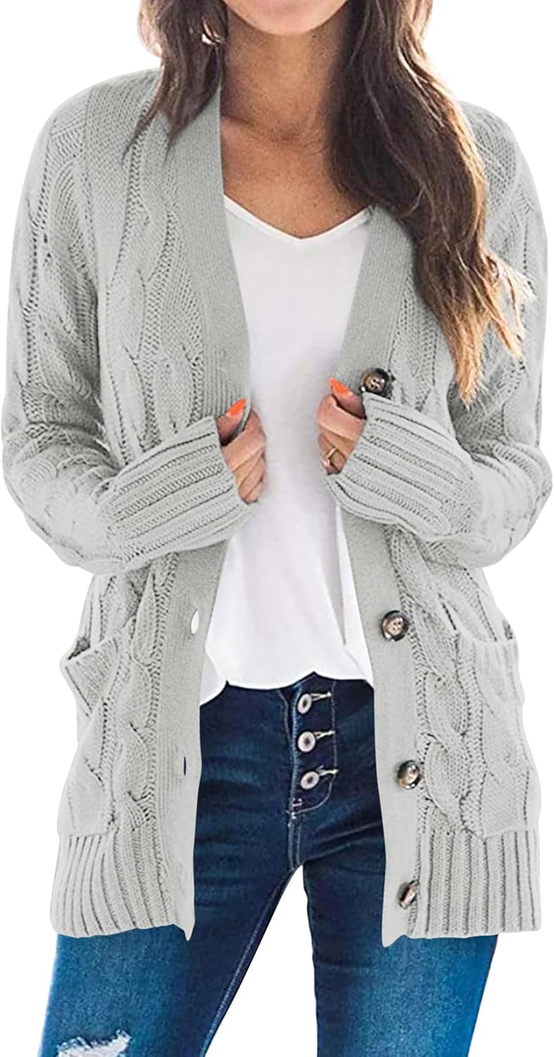 PRETTYGARDEN Women's Open Front Cardigan for Cozy Fall Style