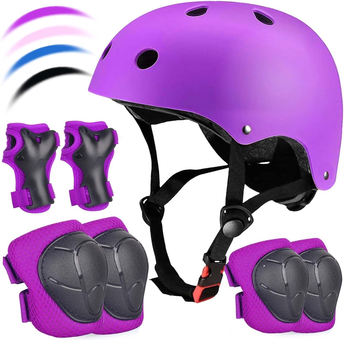 Kids Bike Helmet Set Adjustable for Safety and Comfort