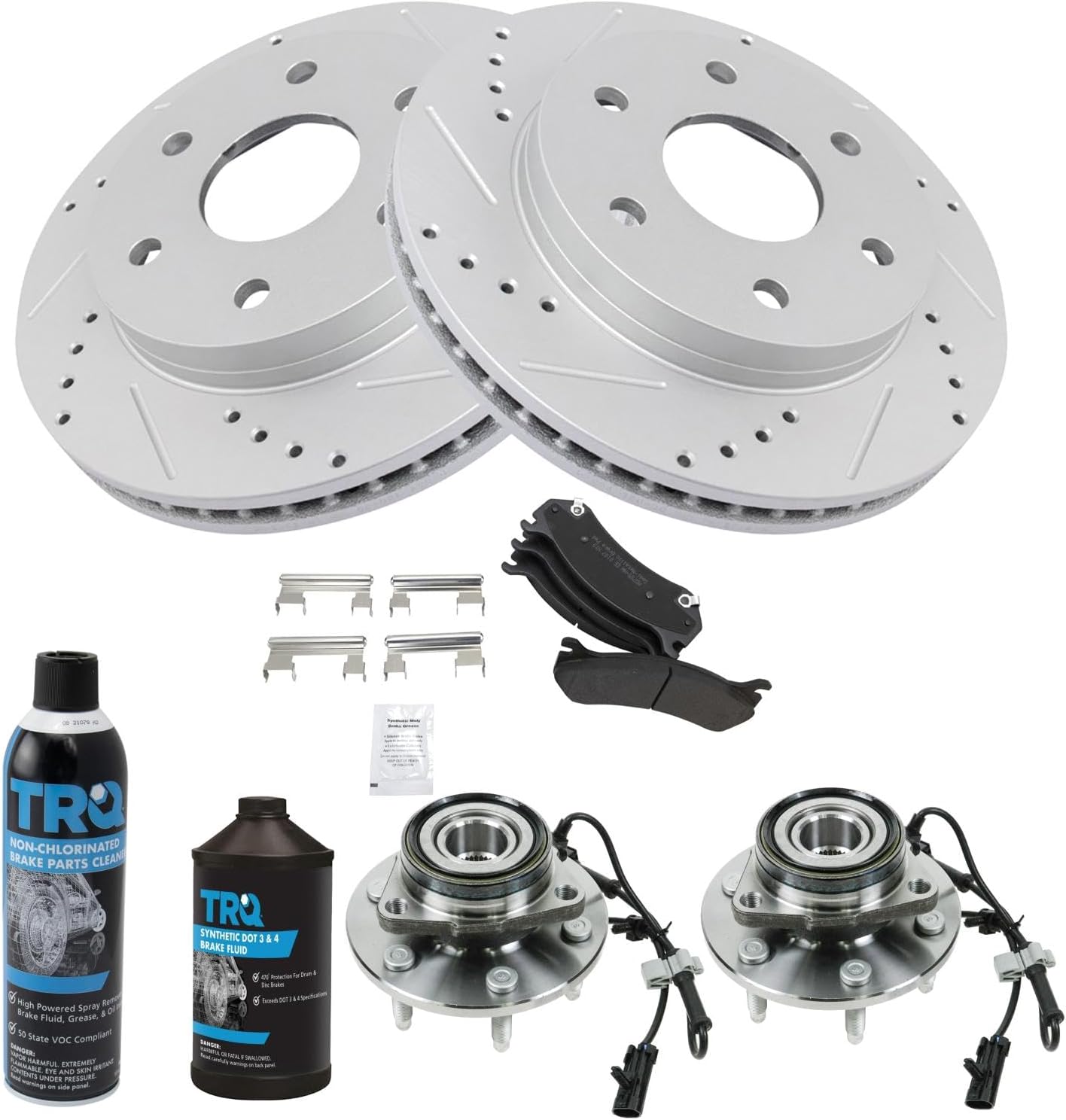 Premium G-Coated Semi-Metallic Brake Pad & Rotor Kit for Avalanche