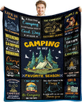 Cozy Campers Blanket: Perfect Gift for Outdoor Enthusiasts